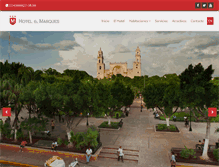 Tablet Screenshot of hotelmarques.com.mx